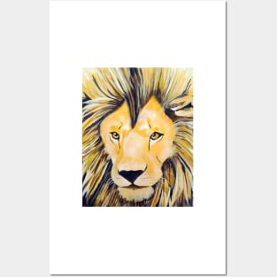 Lion - Acrylic Painting Posters and Art